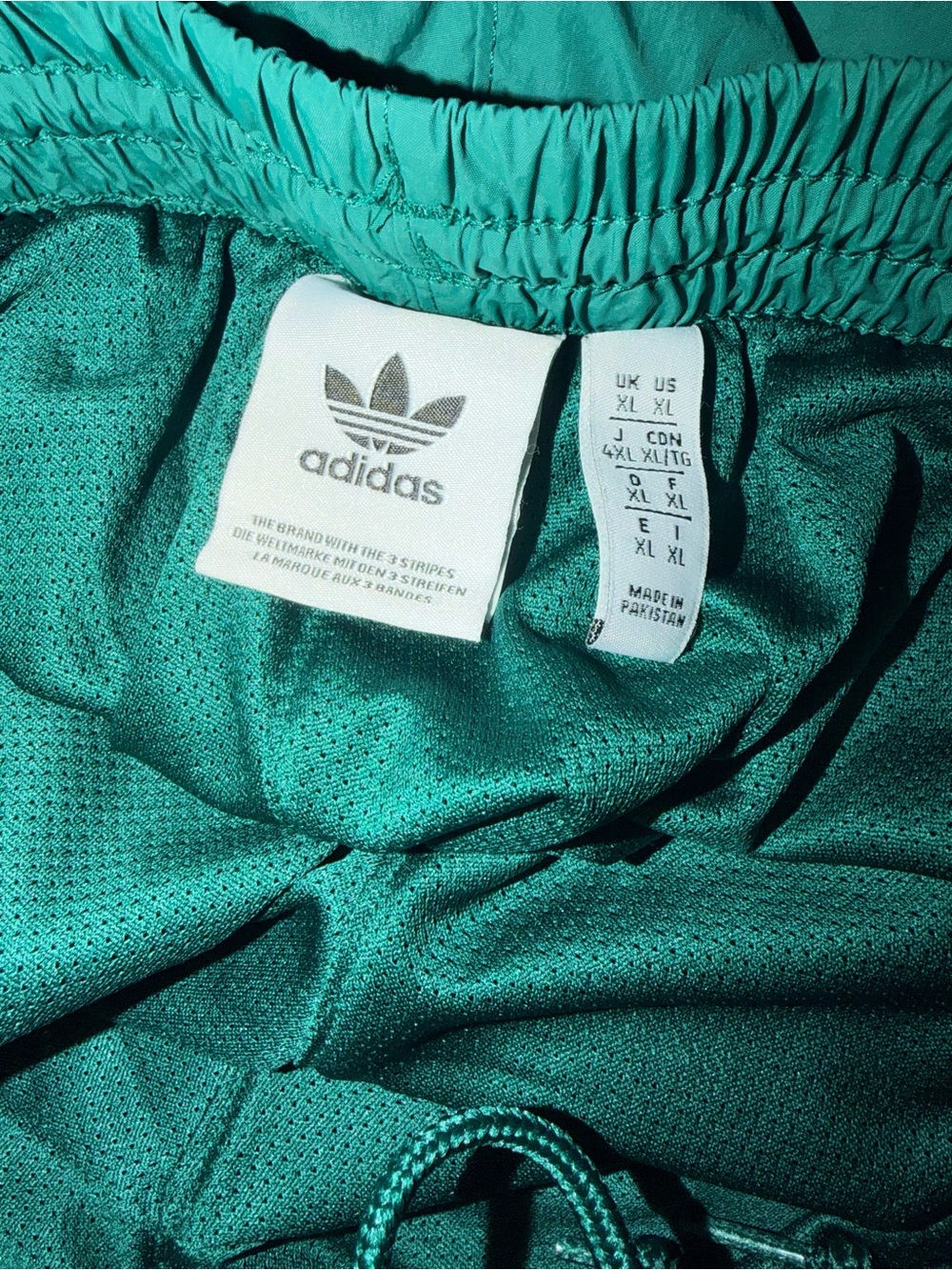 adidas Men's forest Green Athletic Shorts with Trefoil Logo - Picture 3 of 3